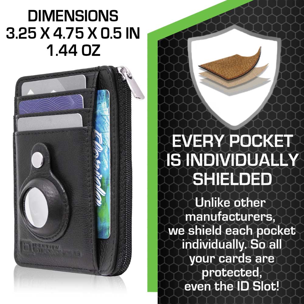 RFID Secure Slim Leather AirTag Wallet – photo 8