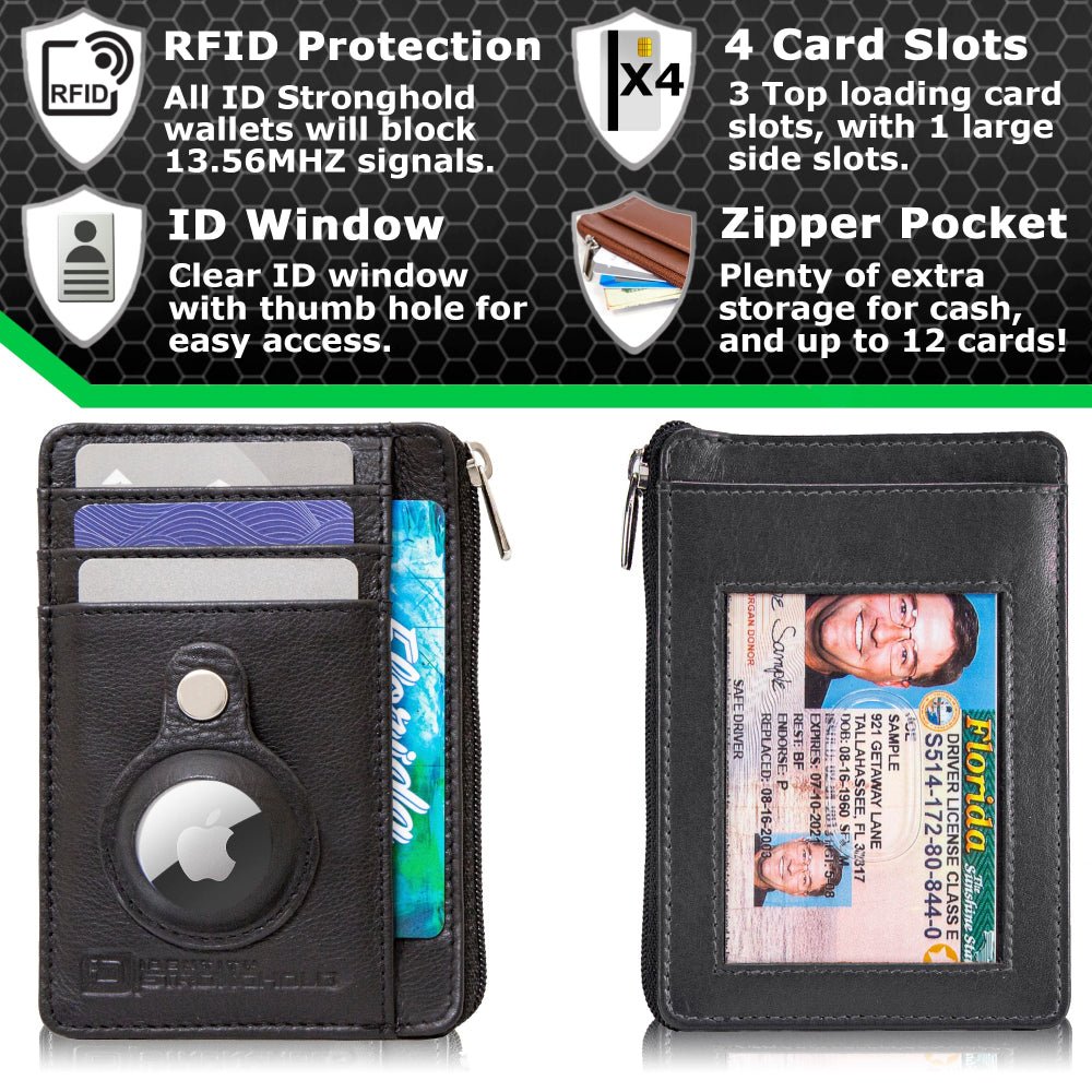 RFID Secure Slim Leather AirTag Wallet – photo 7
