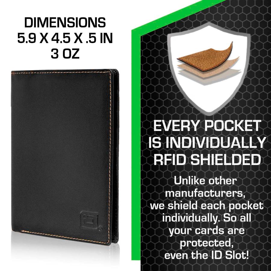 RFID Blocking Leather Passport Wallet – photo 7