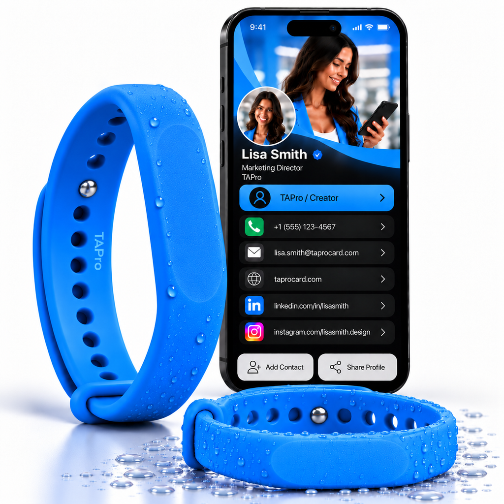 Programmable NFC Bracelet – Smart Wristband for 100+ Uses