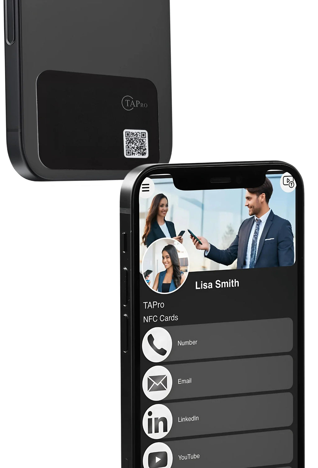 Mini NFC Business Card Sticker (3M Adhesive) - Tap-to-Share Profile