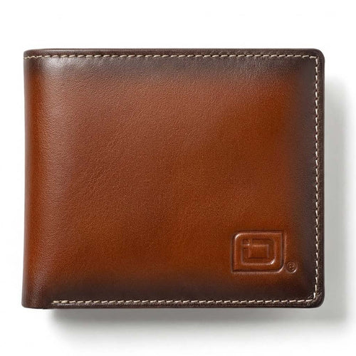 Men's RFID 10 Slot Bifold Wallet with ID Window
