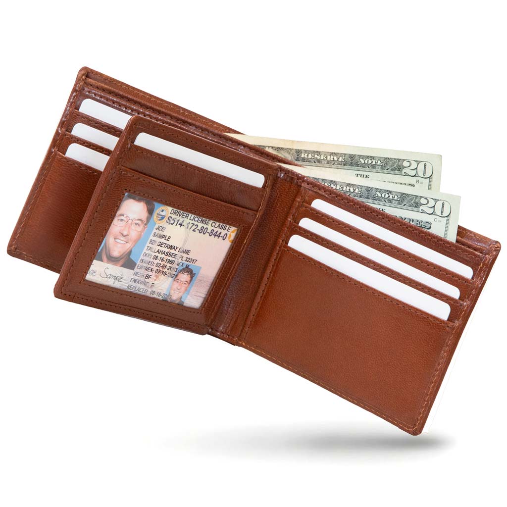 Men's RFID 10 Slot Bifold Wallet with ID Window – photo 6
