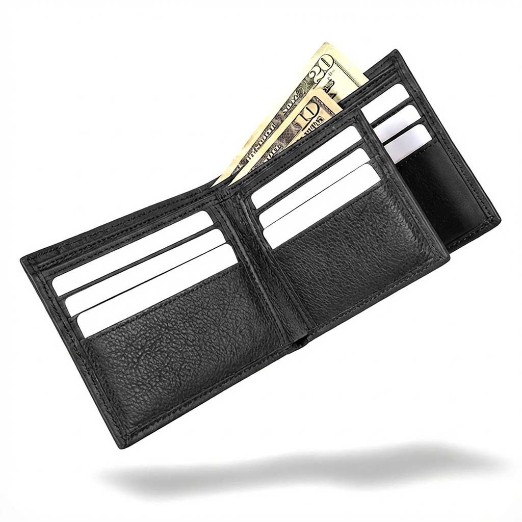 Men's RFID 10 Slot Bifold Wallet with ID Window – photo 16