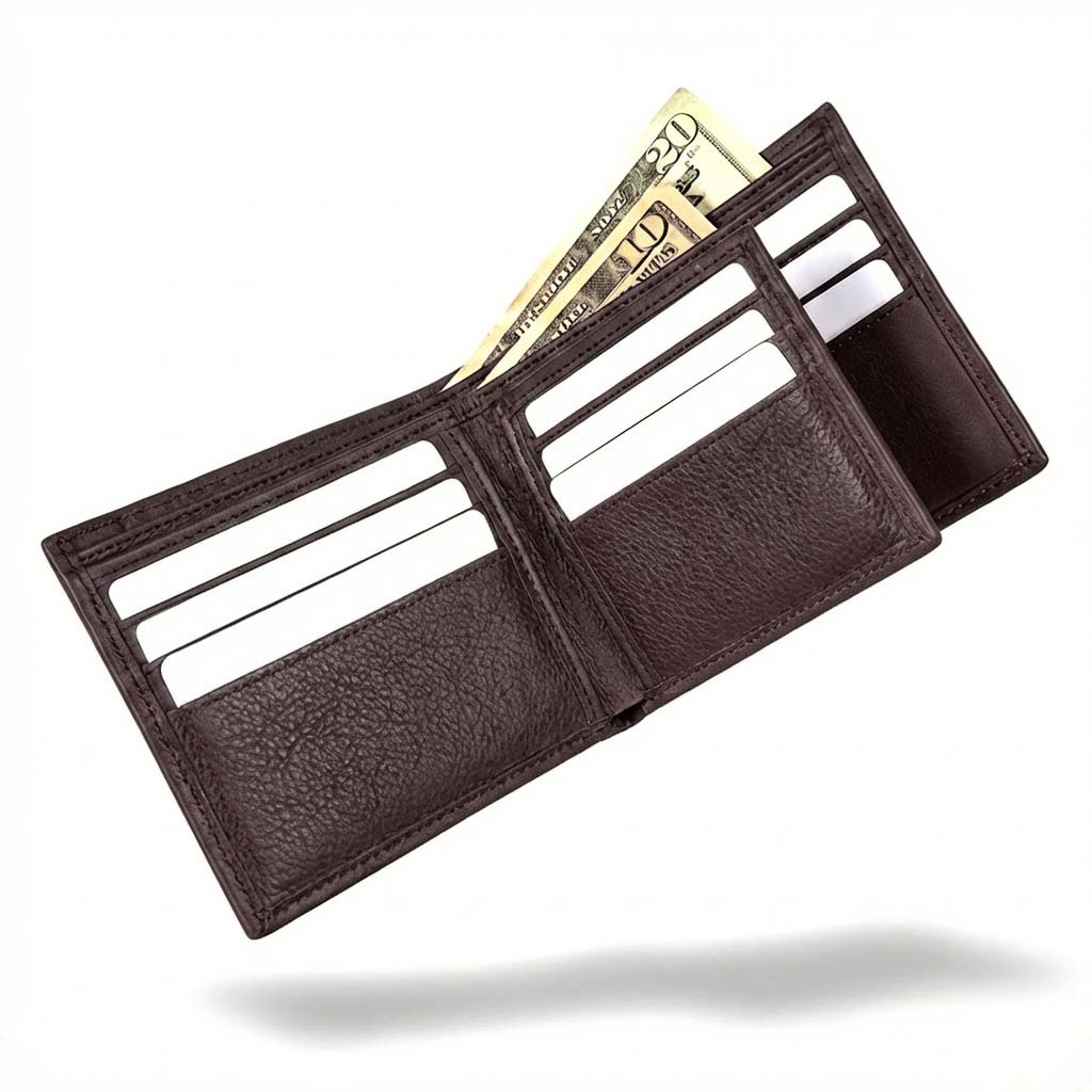 Men's RFID 10 Slot Bifold Wallet with ID Window – photo 25