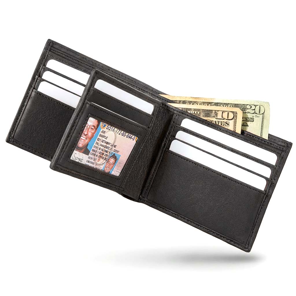 Men's RFID 10 Slot Bifold Wallet with ID Window – photo 15