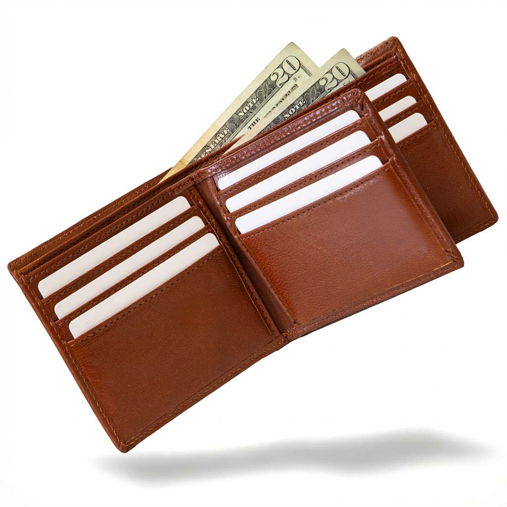 Men's RFID 10 Slot Bifold Wallet with ID Window – photo 7