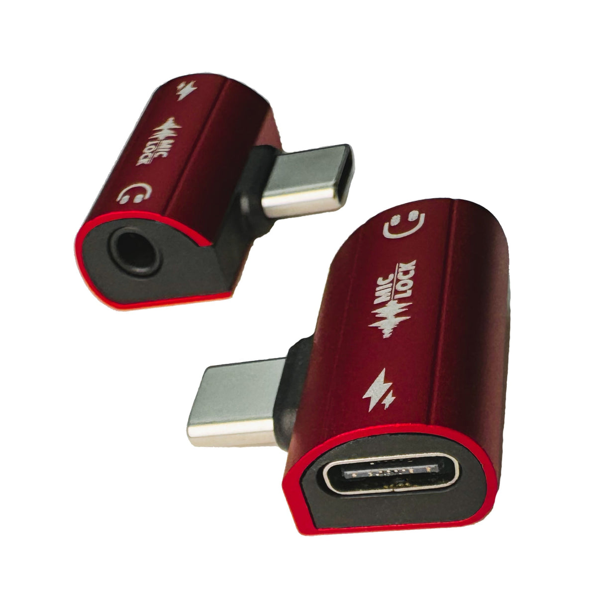 Mic-Lock USB-C Microphone Blocker HiFi SoundPass & Secure Charger Red – photo 2