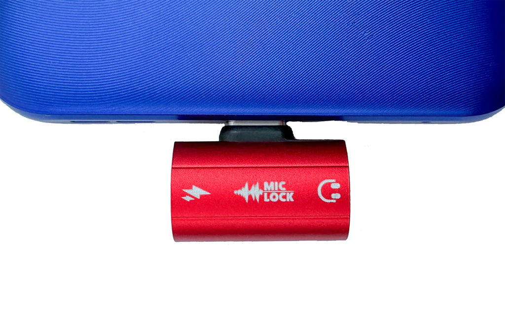 Mic-Lock USB-C Microphone Blocker HiFi SoundPass & Secure Charger Red – photo 6