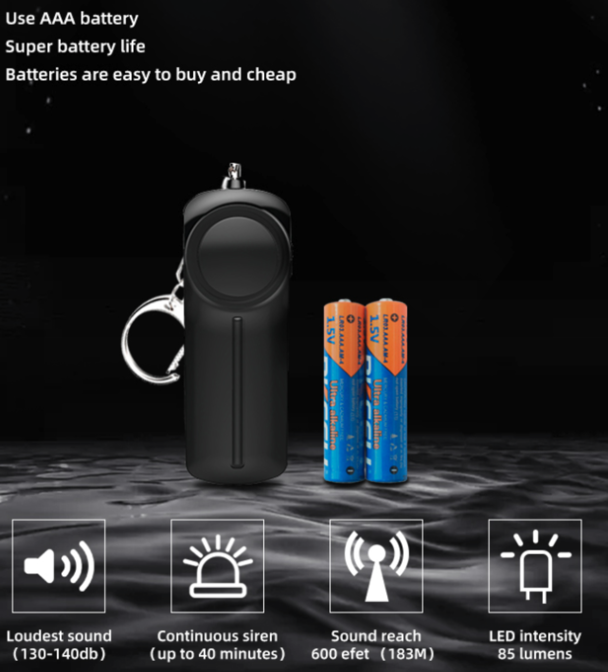 Personal alarm keychain – photo 4