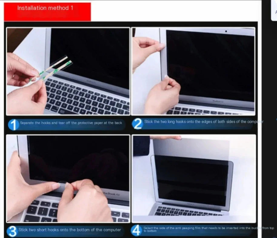 Laptop privacy screen protector – photo 2