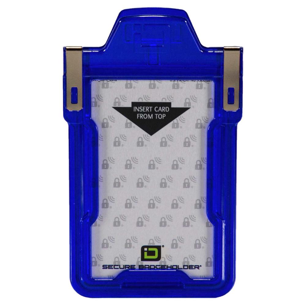 Secure Badge Holder Classic Vertical "Squeeze to Read" – photo 14