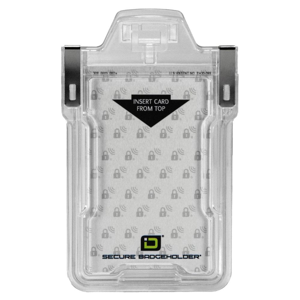 Secure Badge Holder Classic Vertical "Squeeze to Read" – photo 4