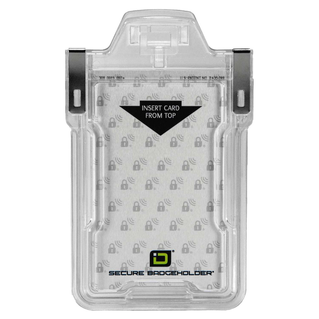 Secure Badge Holder Classic Vertical "Squeeze to Read" – photo 2