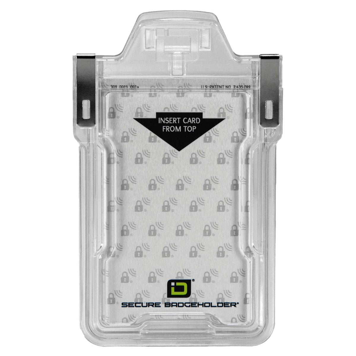 Secure Badge Holder Classic Vertical "Squeeze to Read" – photo 2