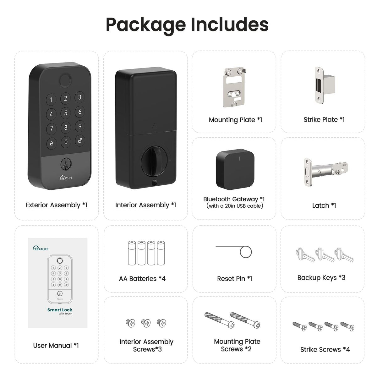 Smart Wi-Fi Fingerprint & Keypad Deadbolt Door Lock (Works with Alexa) – photo 7