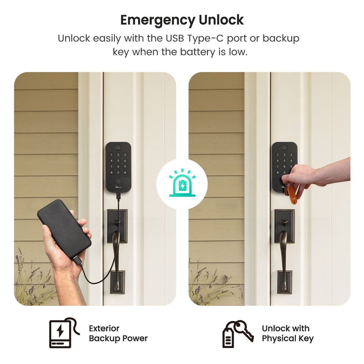 Smart Wi-Fi Fingerprint & Keypad Deadbolt Door Lock (Works with Alexa) – photo 6