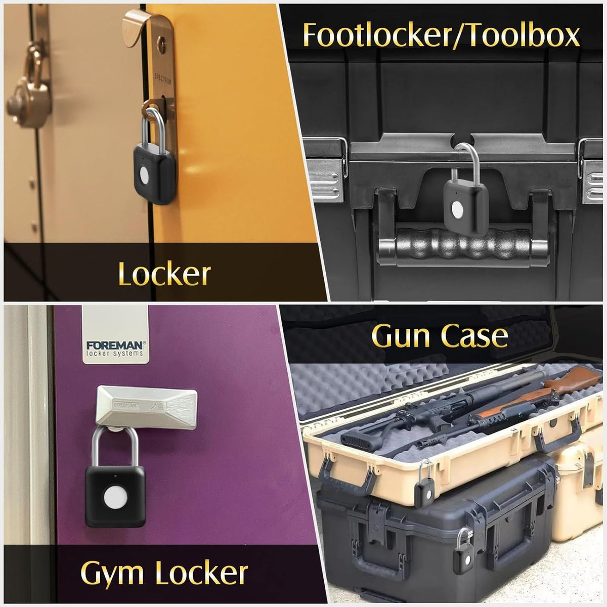 Biometric Fingerprint Padlock – photo 2