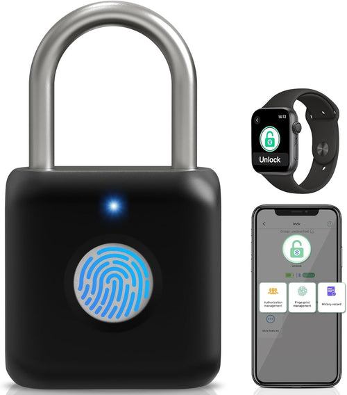 Biometric Fingerprint Padlock – USB Rechargeable