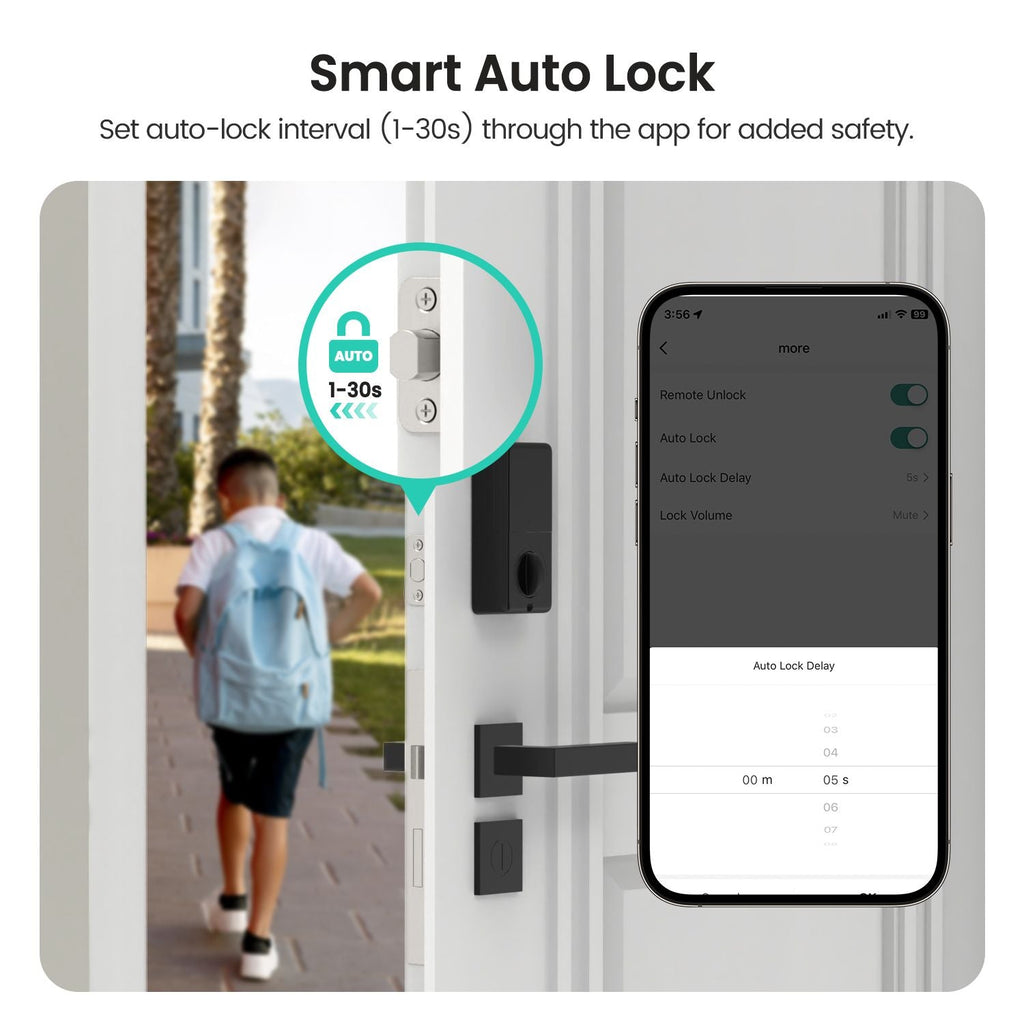 Smart Wi-Fi Fingerprint & Keypad Deadbolt Door Lock (Works with Alexa) – photo 5