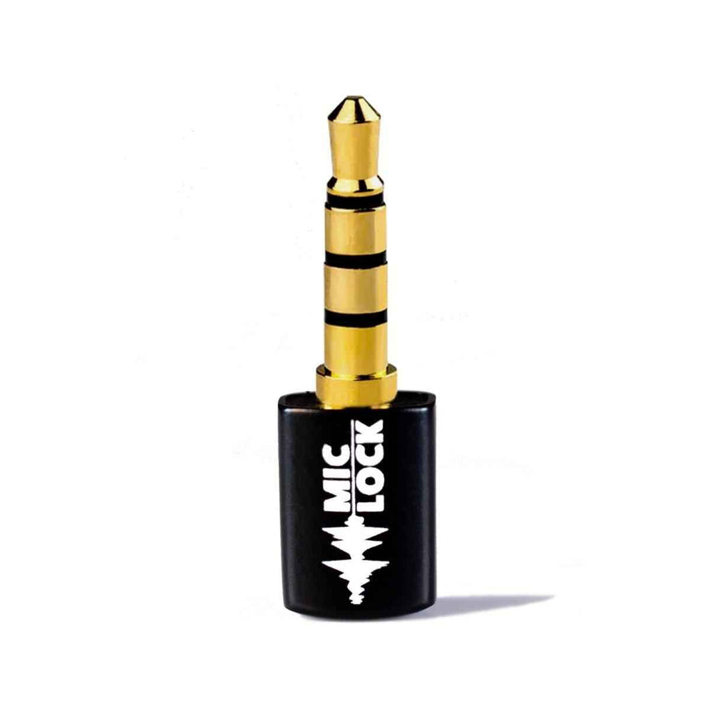 Mic-Lock 3.5mm Mini Single-Ended Microphone Blocker Black