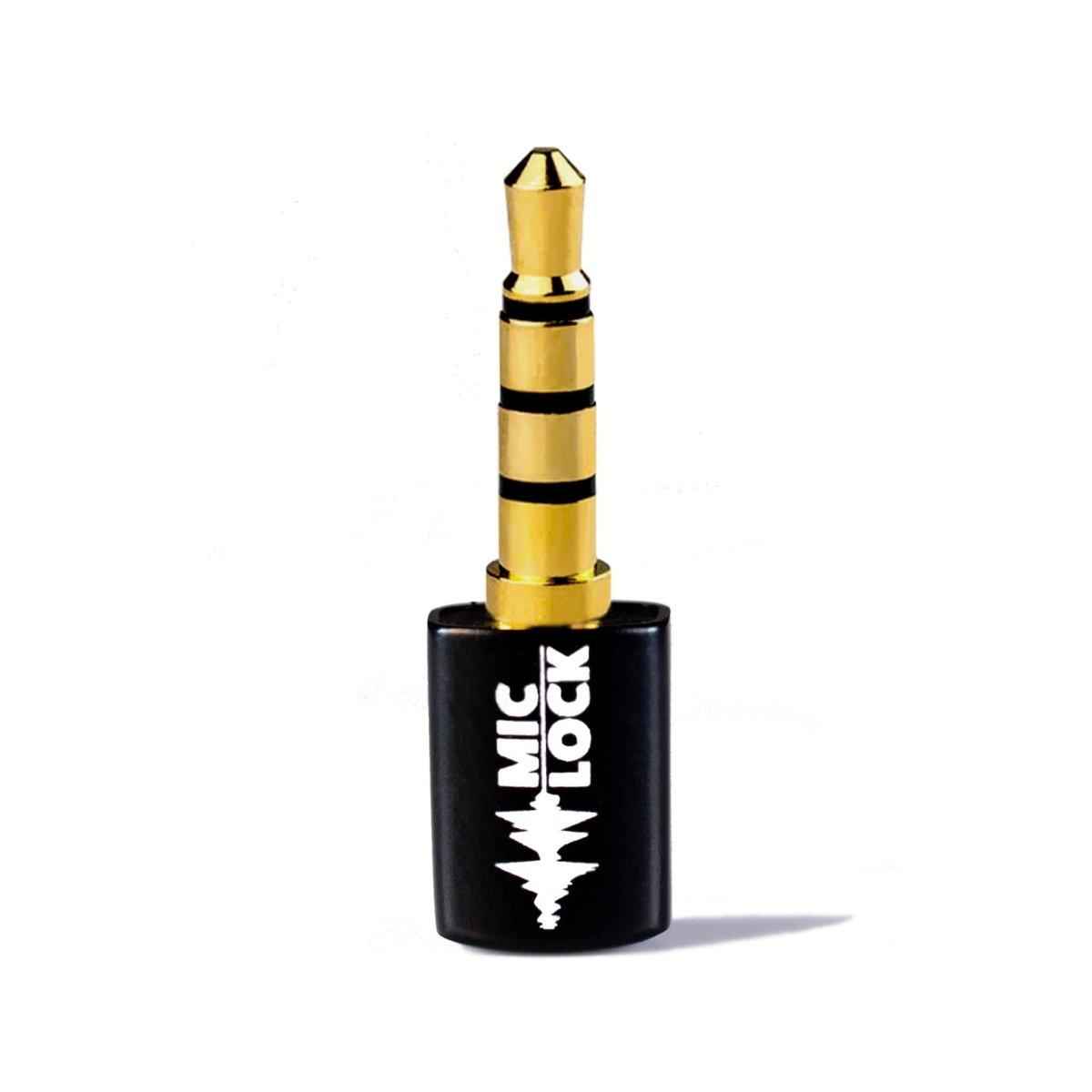 Mic-Lock 3.5mm Mini Single-Ended Microphone Blocker Black