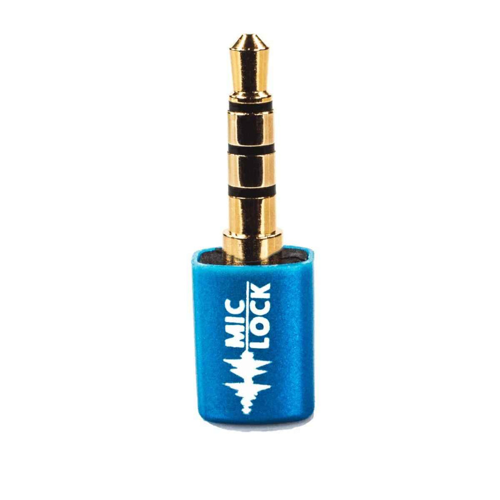 Mic-Lock 3.5mm Mini Single-Ended Microphone Blocker Blue