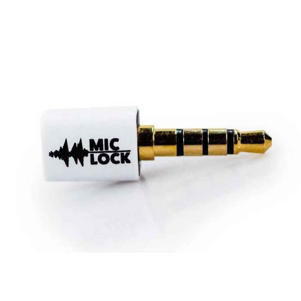 Mic-Lock 3.5mm Mini Single-Ended Microphone Blocker White