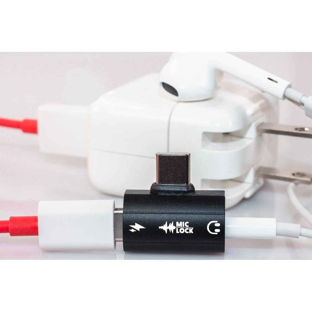 Mic-Lock USB-C Microphone Blocker HiFi SoundPass & Secure Charger Black – photo 2